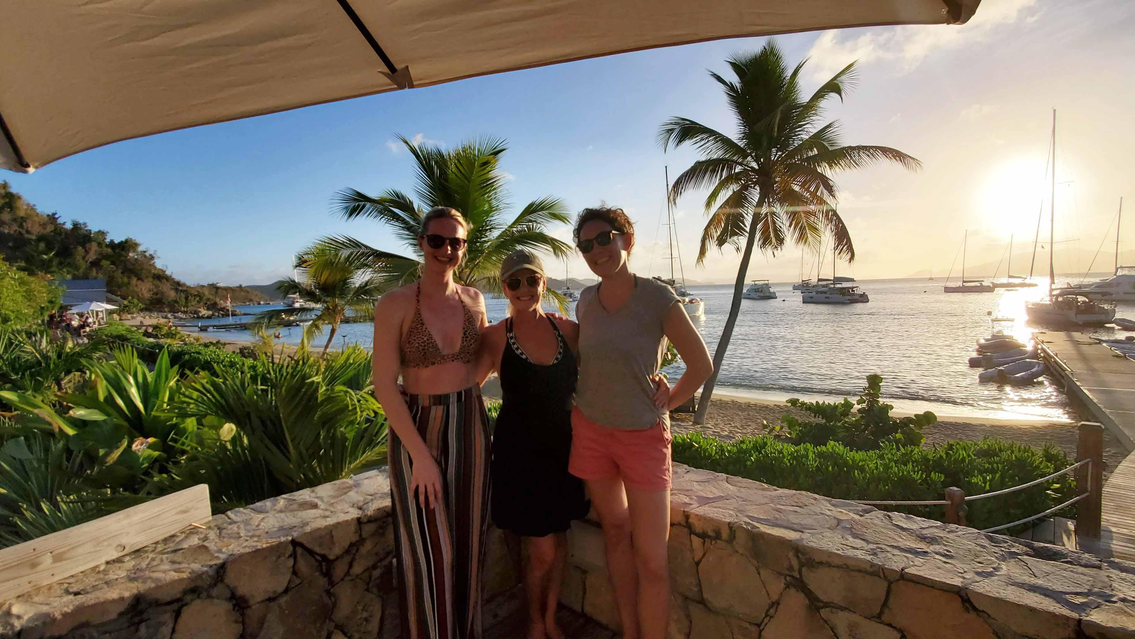 Sunsail Guests Sunset Cooper Island Beach Club BVI Caribbean Sunsail Guests Sunset Cooper Island Beach Club BVI Caribbean