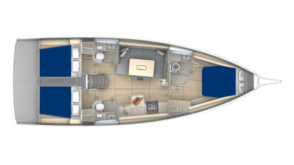 Sunsail 41.3 – 3 cabines
