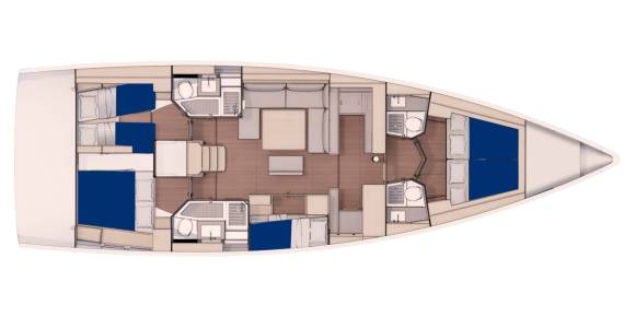 Sunsail 53.5 Layout