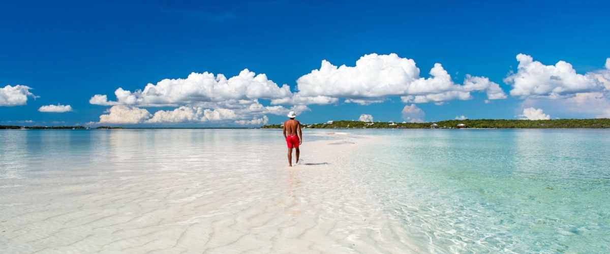 White sand beach in Abacos
