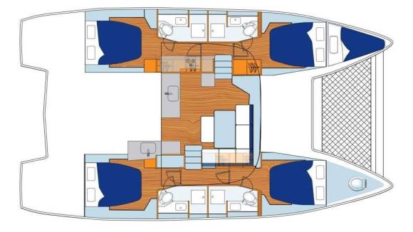 Sunsail 464 Layout