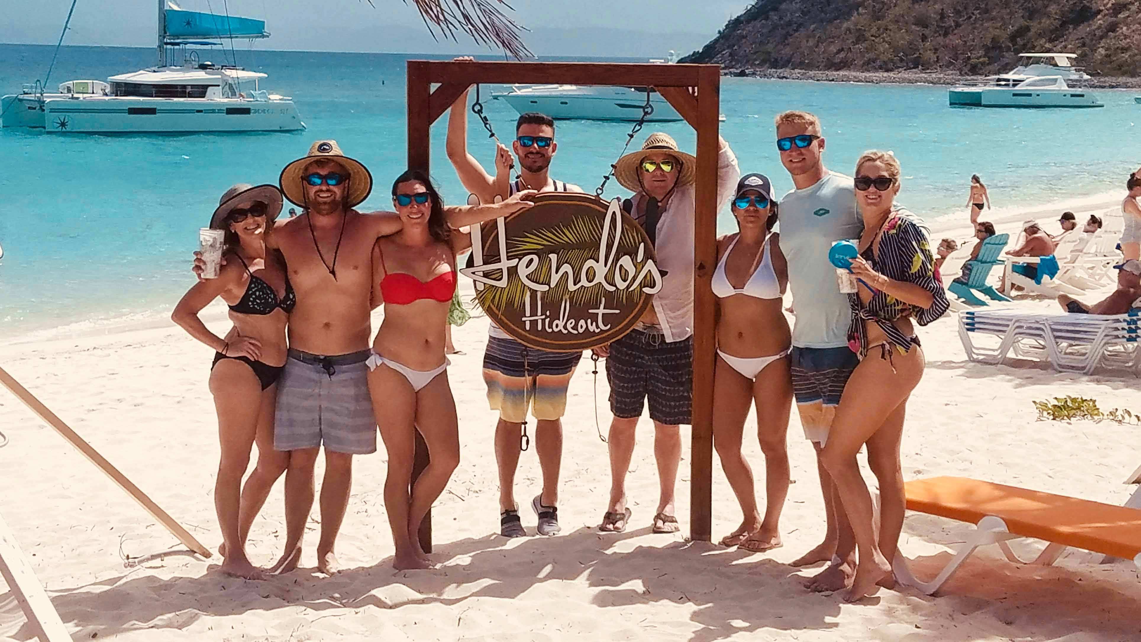 Hendo's Hideout Beach Bar White Bay Marina BVI Caribbean Hendo's Hideout Beach Bar White Bay Marina BVI Caribbean