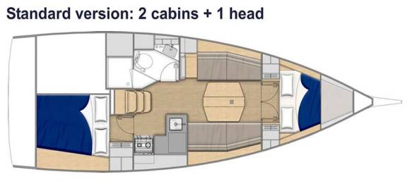 Sunsail 34.1 – 2 Cabin Monohull