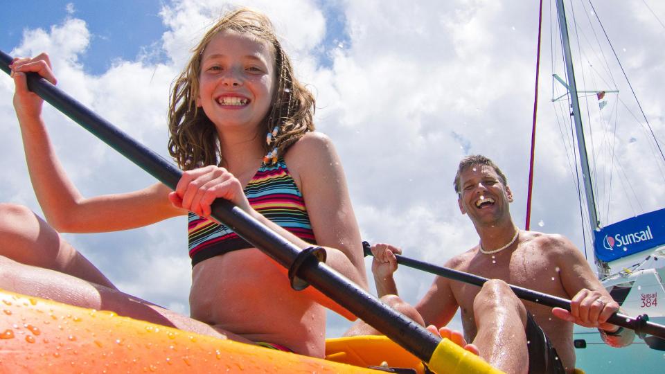 Segelurlaub für Familien, Kajak fahren Segelurlaub für Familien, Kajak fahren