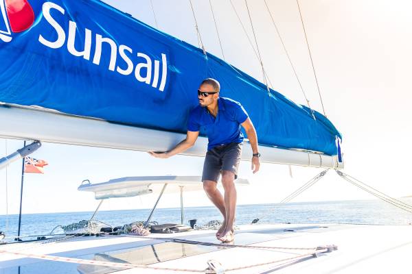 Sunsail skipper on board yacht