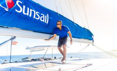 Sunsail skipper on board yacht